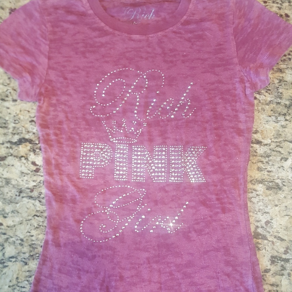Pink sparkly tee